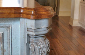 Detail of Kitchen Island